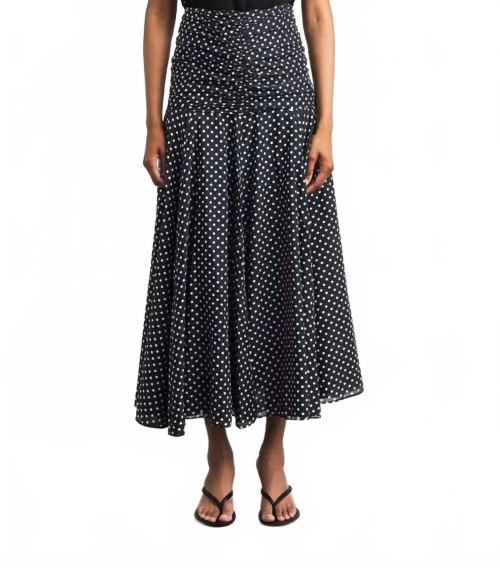 NEW CHARO RUIZ senda long skirt in navy